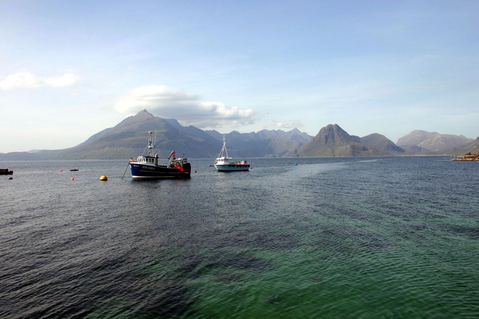 Ein Hafen in Schottland