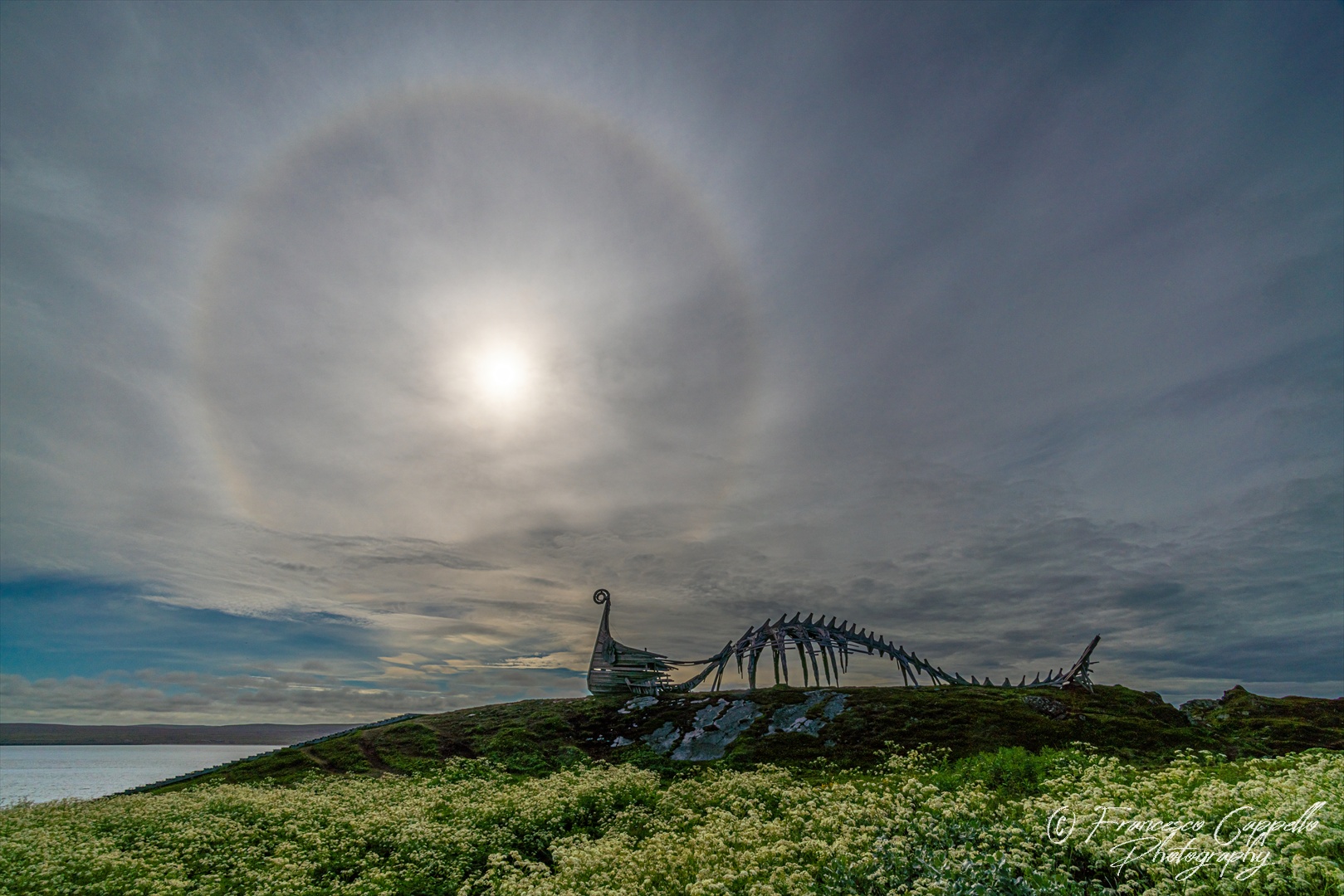 ein Halo auf Vardøya