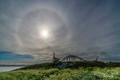 ein Halo auf Vardøya