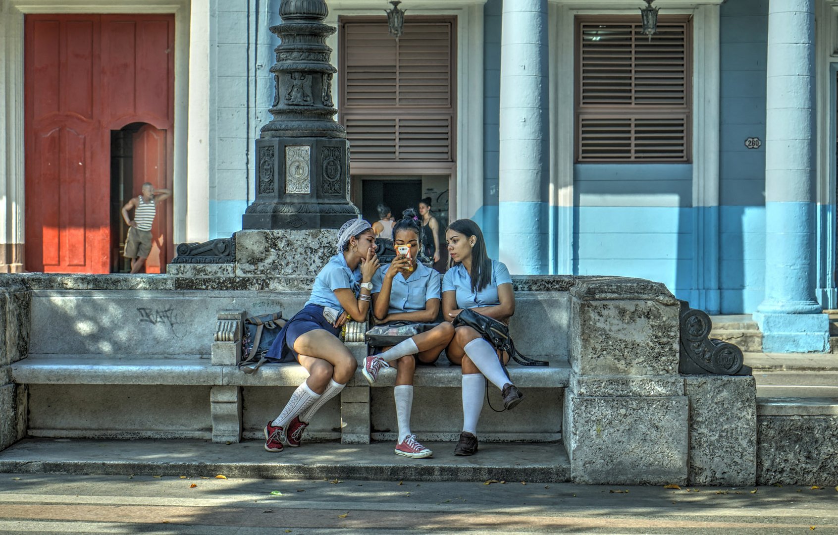 ein Handy in Havanna
