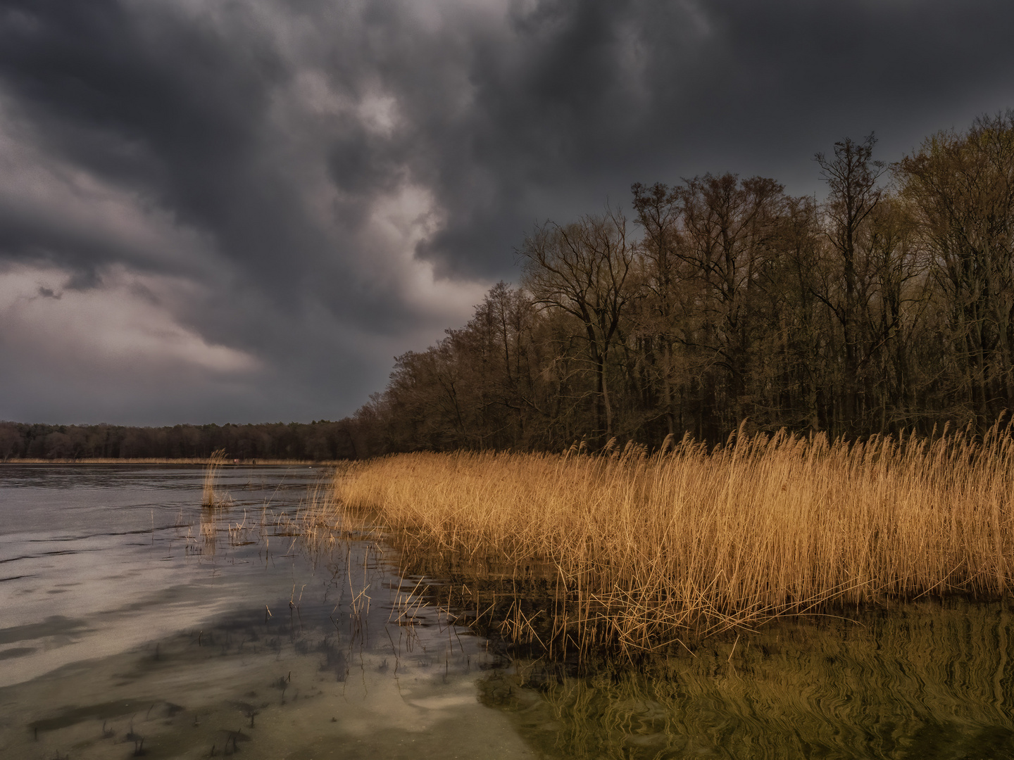 Ein harmloses Gewitter zog gestern vorbei