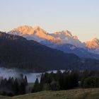 Ein Hauch eines Alpenglühens