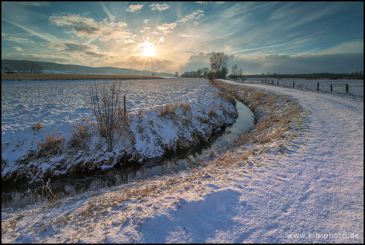 Ein Hauch von Winter über dem Moor....