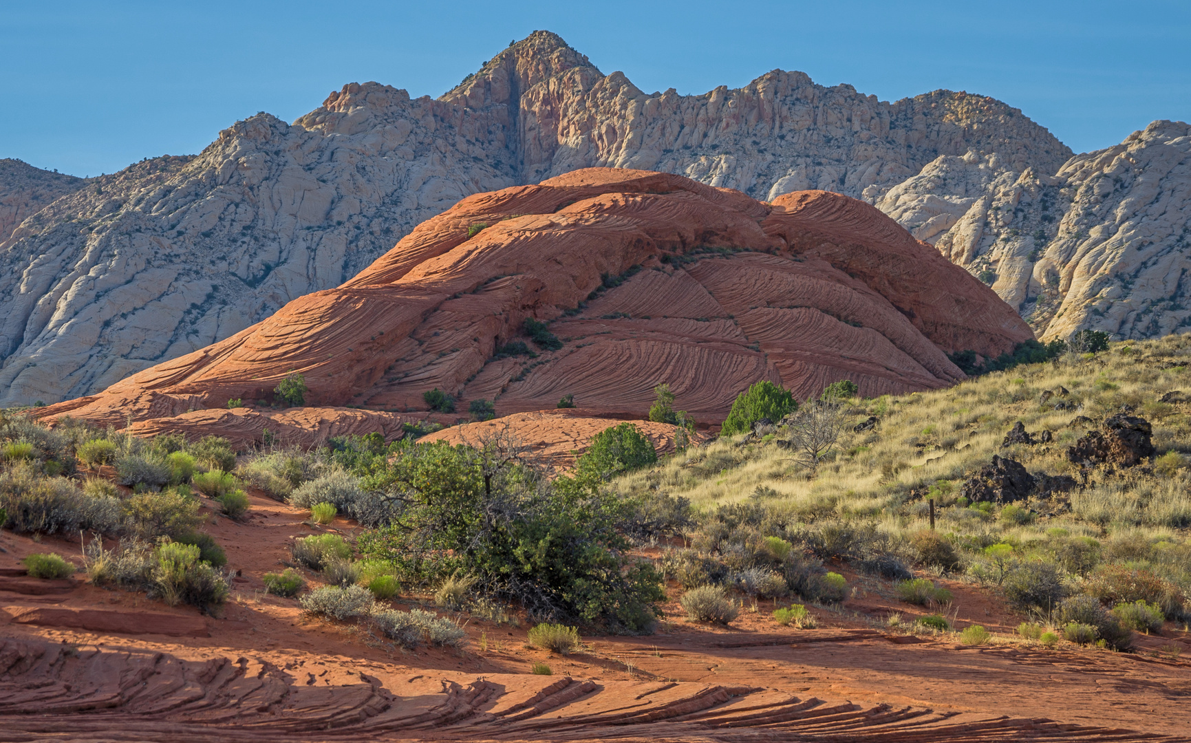 Ein Haufen im Snow-Canyon