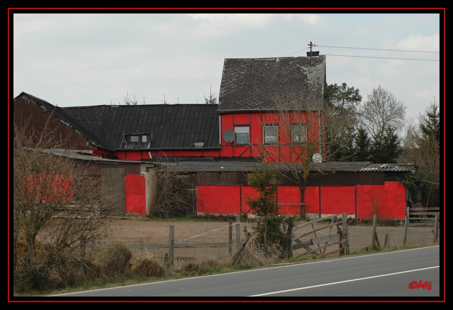 Ein Haus in Rot...