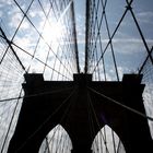 ein heißer Tag auf der brooklyn bridge