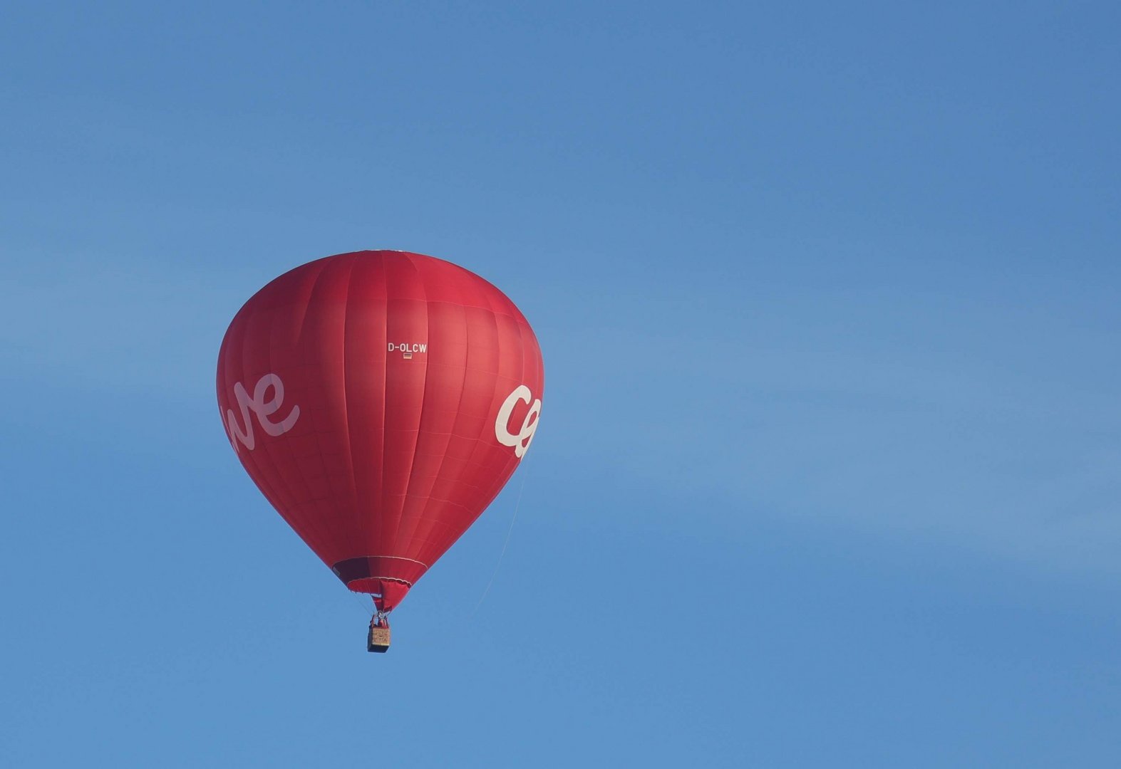 Ein Heißluftballon