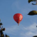 Ein Heißluftballon am Himmel über Münster