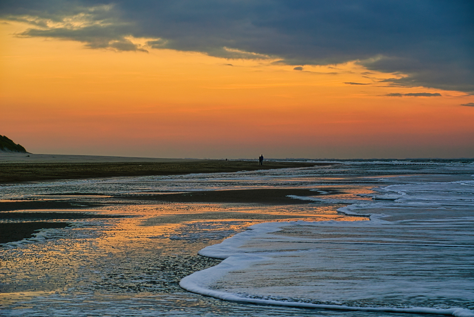 ein Herbstabend am Meer