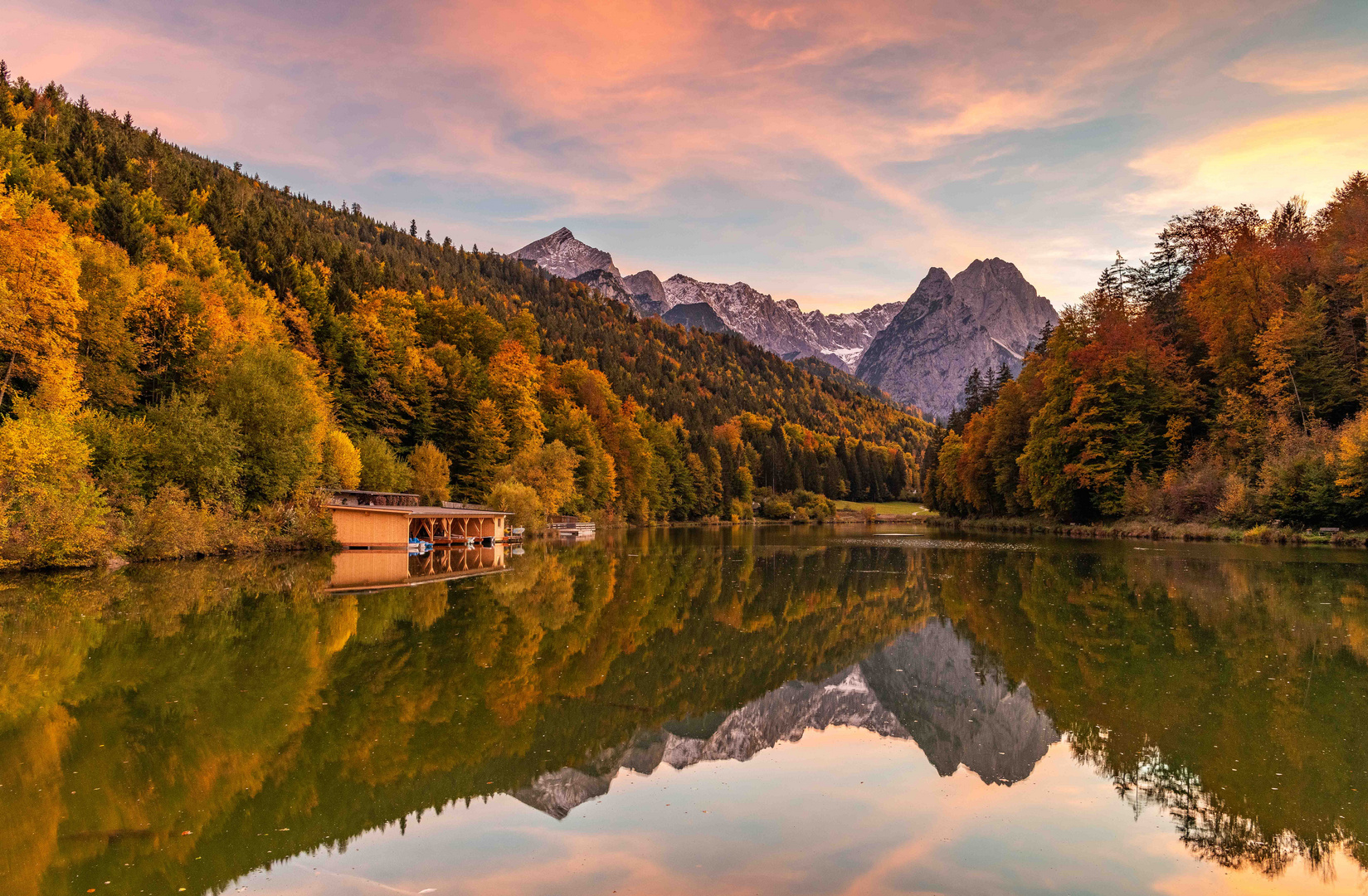 Ein Herbstabend am Rießersee