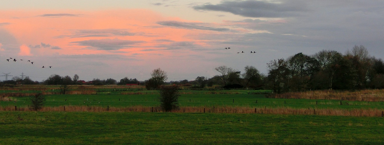 Ein Herbstabend in Ostfriesland