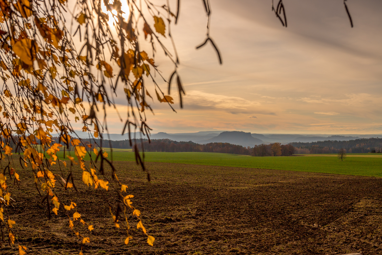 Ein herbstlicher Blick in die Sächsische Schweiz...