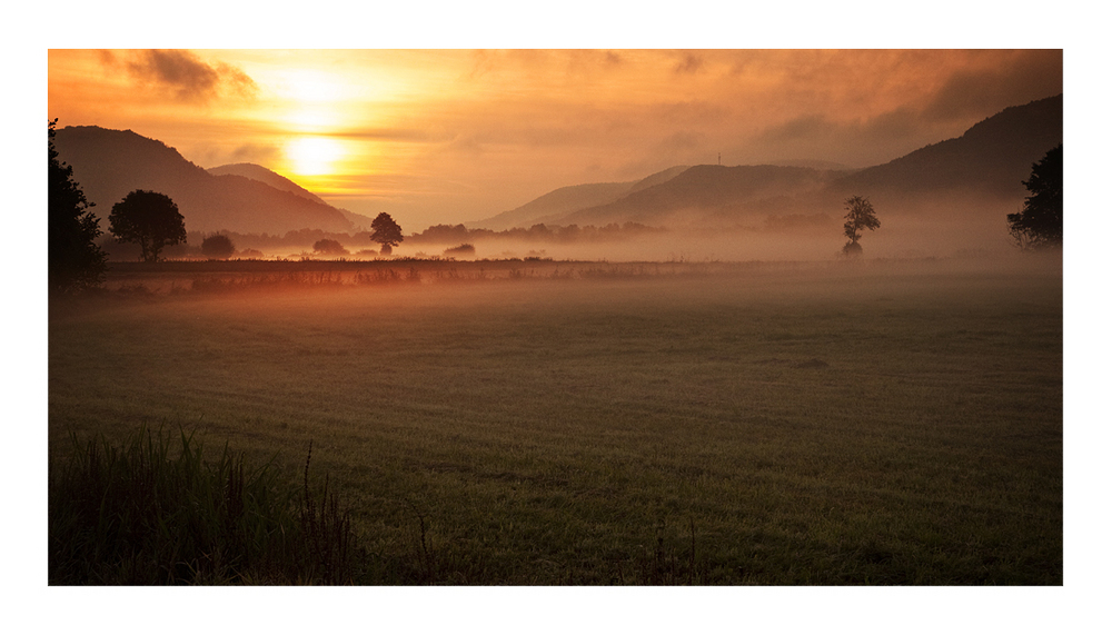 Ein herbstlicher Sonnenaufgang ...