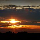 Ein herbstlicher Sonnenuntergang