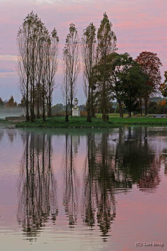 Ein Herbstmorgen an der Rousseau-Insel