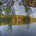 Ein Herbsttag am Eichensee bei Langenzenn HDR