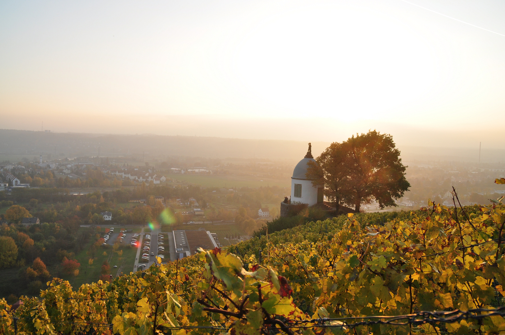 Ein Herbsttag neigt sich dem Ende.