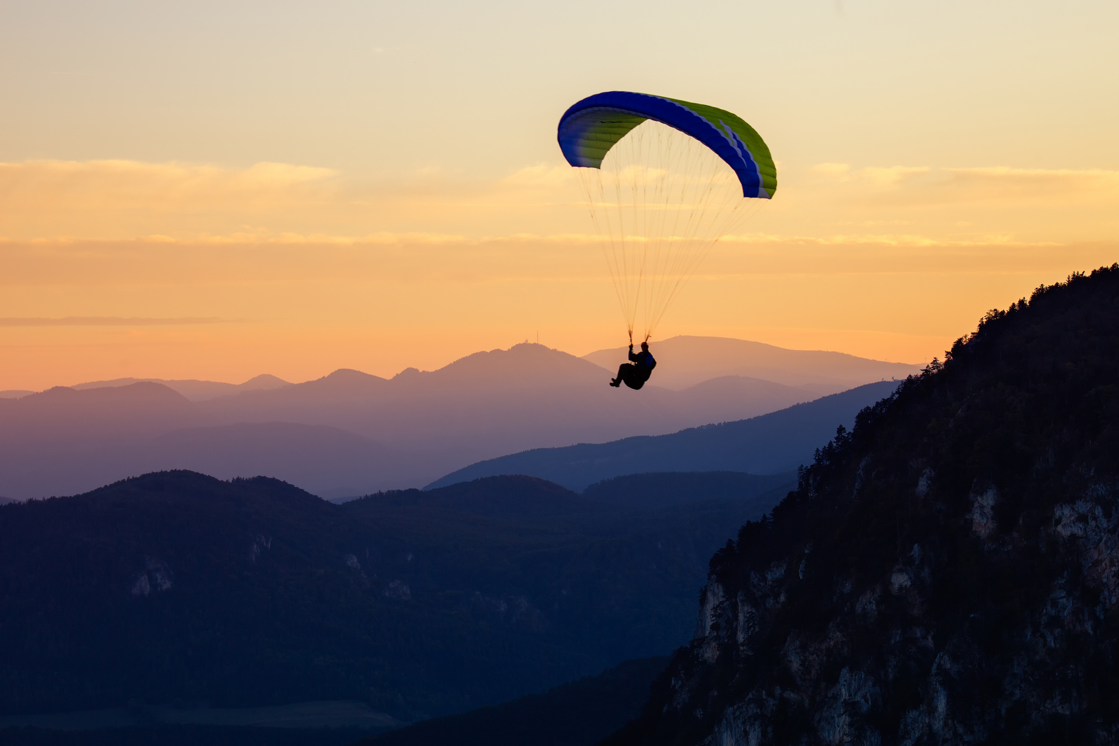 Ein herrlicher Abend mit  traumhaft schönen Sonnenuntergang