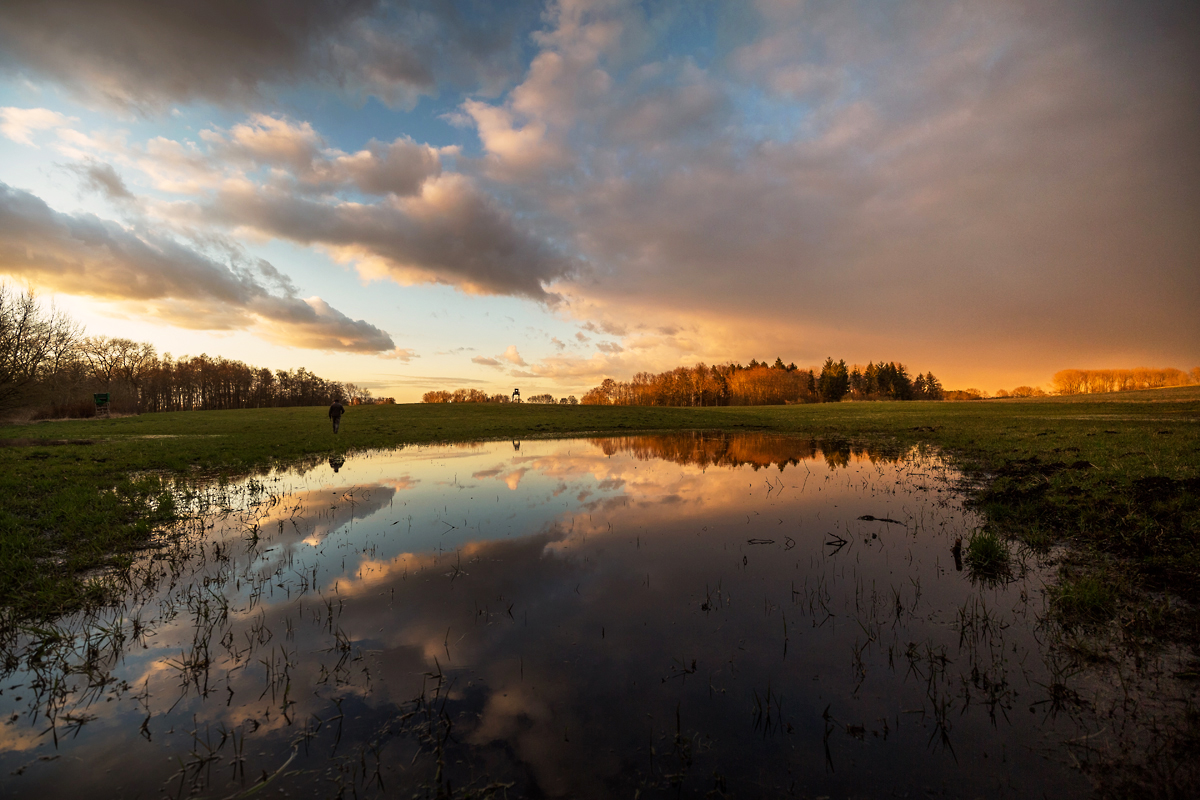 Ein herrlicher Sonnenuntergang ....