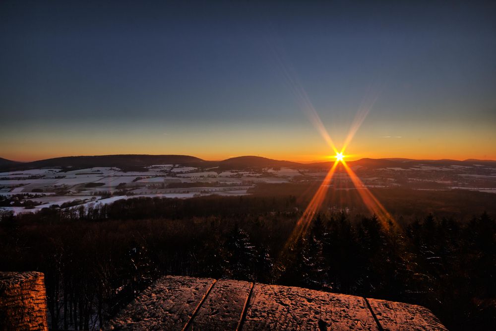 Ein herrlicher Wintertag neigt sich dem Ende