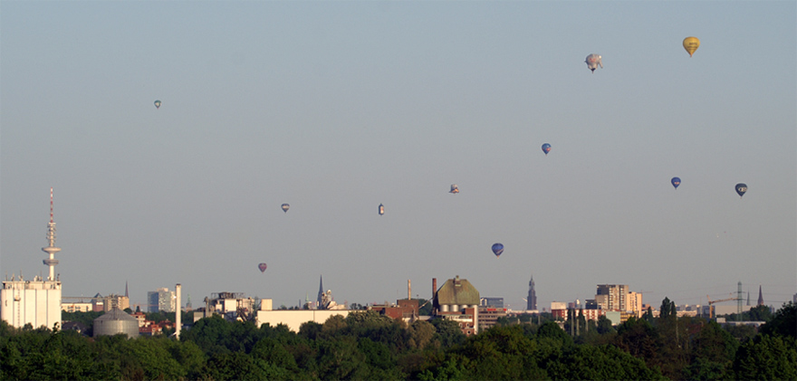 Ein Himmel voller Ballone