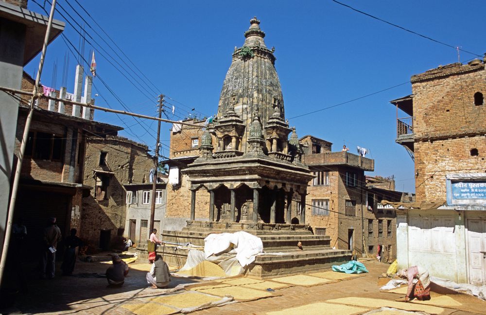 Ein Hindu-Tempel in der Newarstadt Kirtipur.