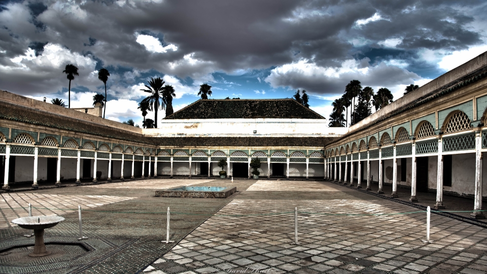 Ein Hinterhof in Marrakech HDRi