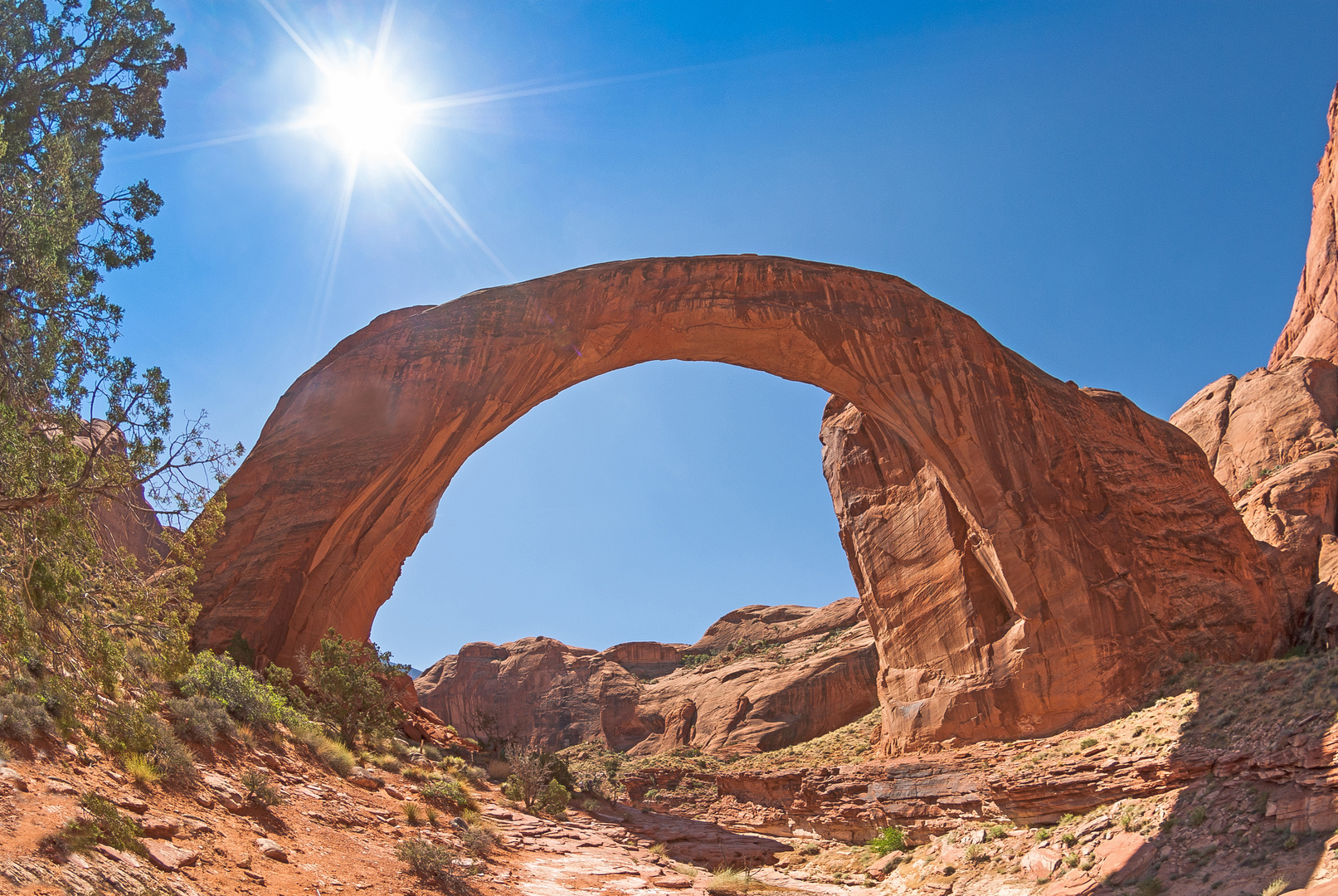 Ein Höhepunkt, der Rainbow-Arch