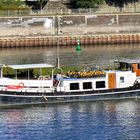 Ein Holländer auf der Mosel bei Koblenz. 