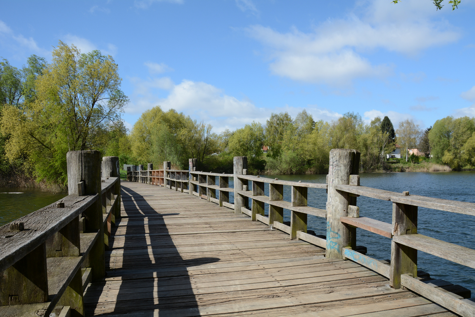 Ein Holzweg am Rande Berlins