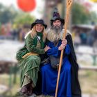 Ein huebsches   Paar auf dem Mittelalterfest