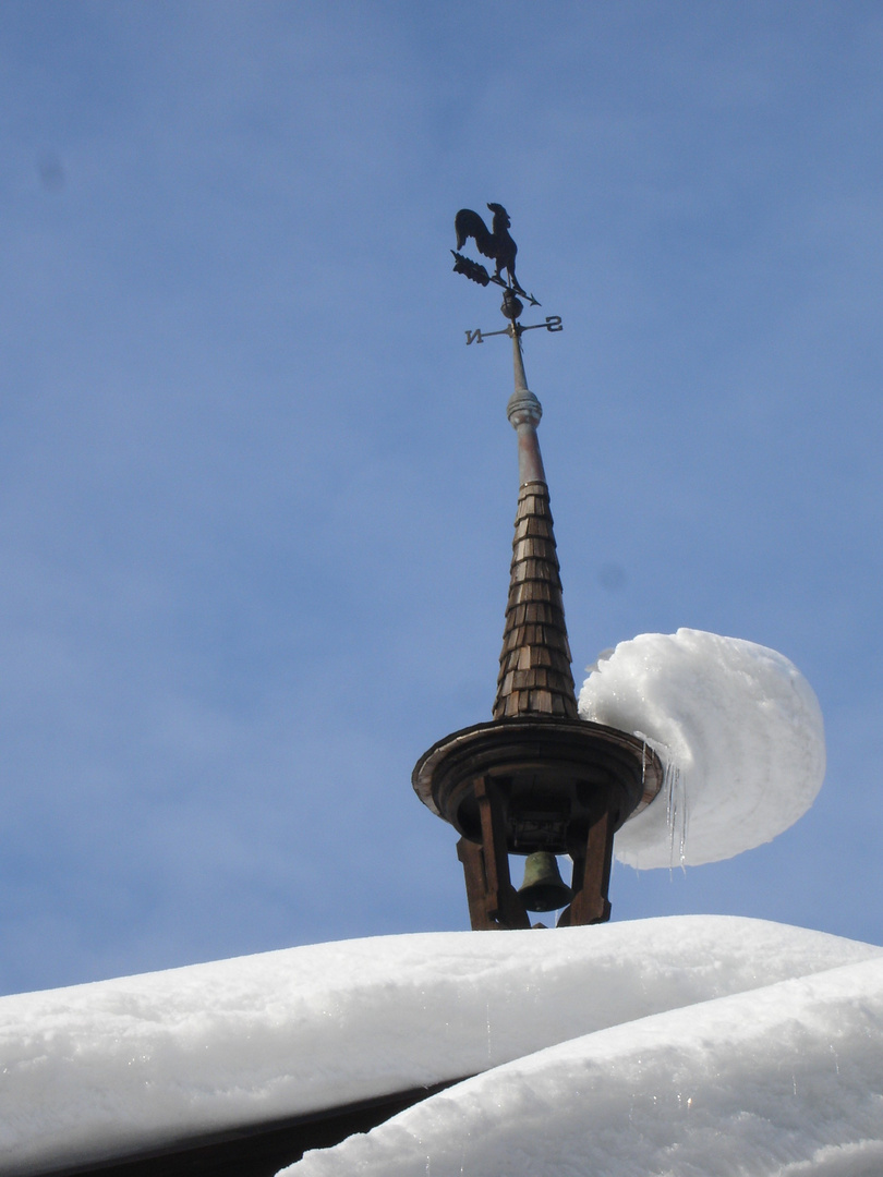 ein Hut aus Schnee