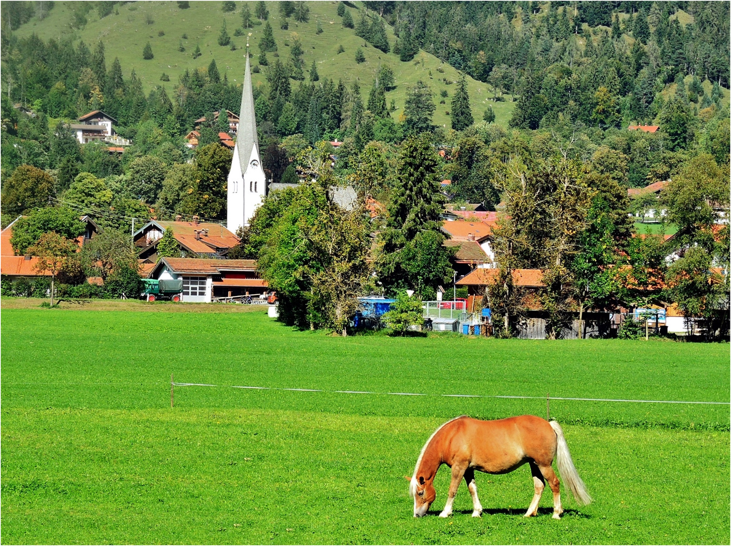 Ein idyllisches Bergdorf