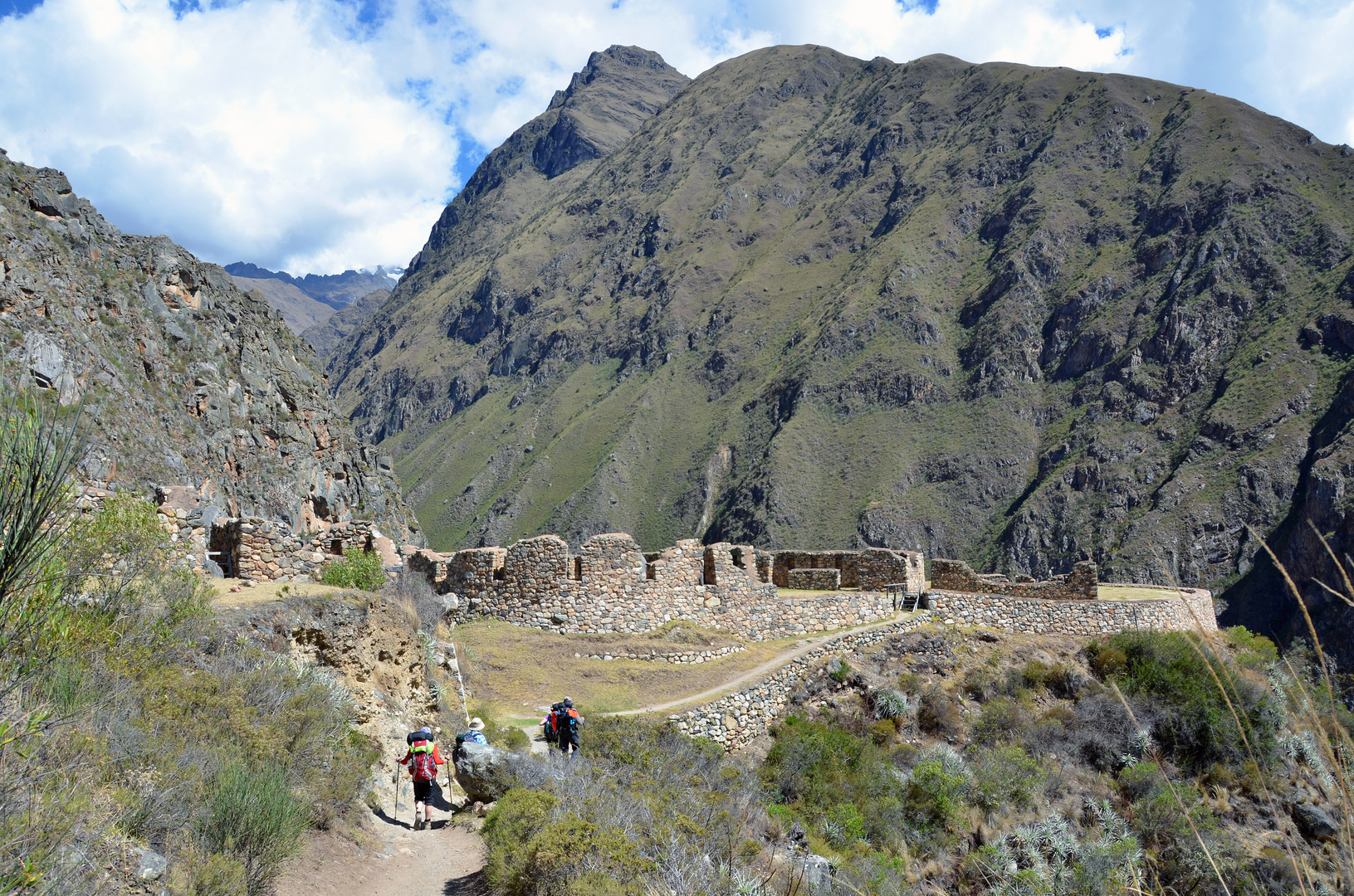 Ein Inka-Schrein auf dem Inka-Trail in Peru