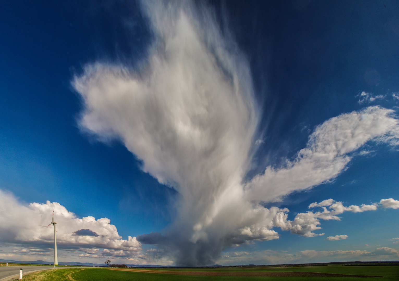 Ein isoliertes Gewitter