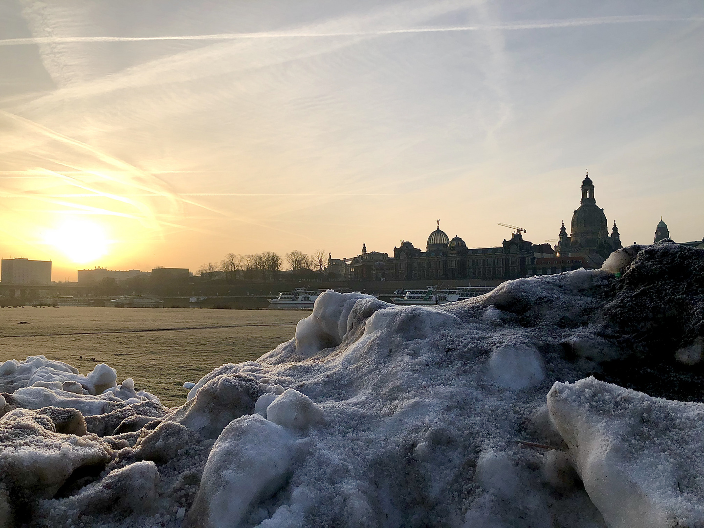 Ein Januarmorgen in Dresden