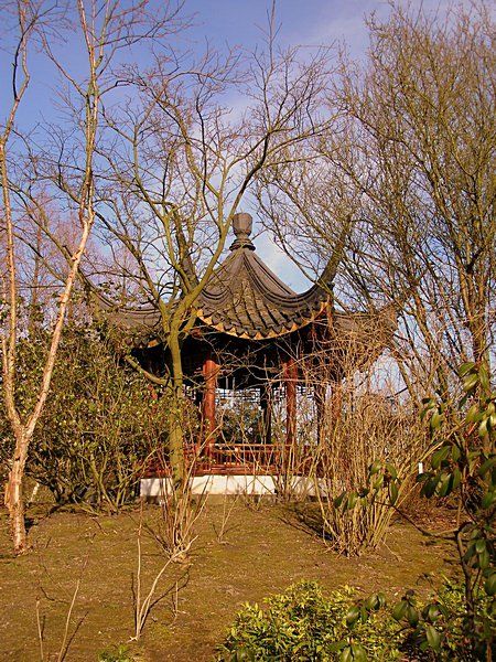 Ein japanischer Pavillon