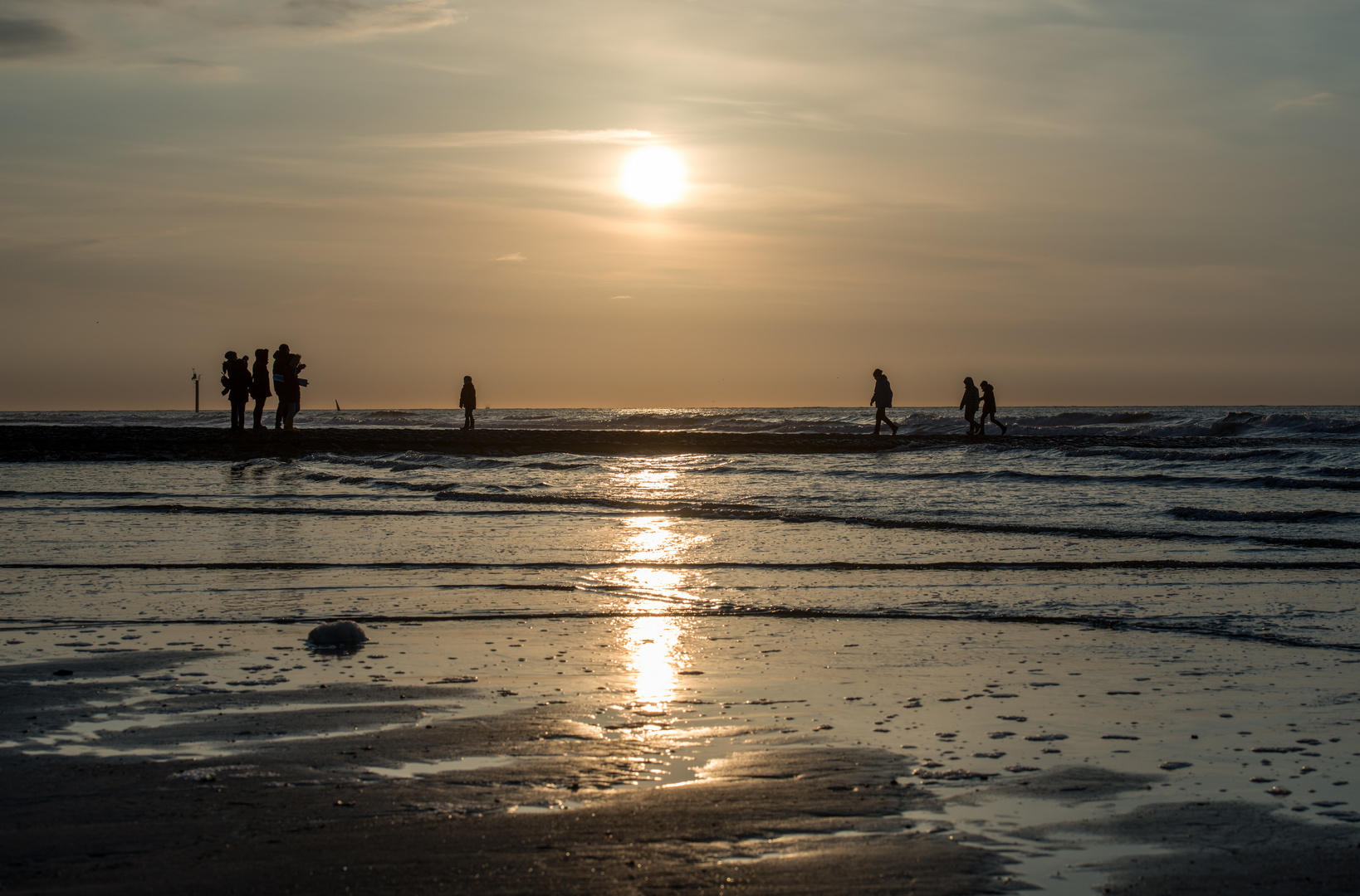 Ein kalter Abend auf Norderney