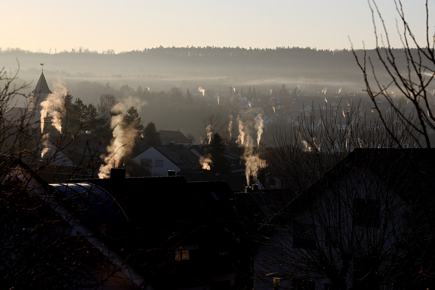 Ein kalter Morgen im Dezember