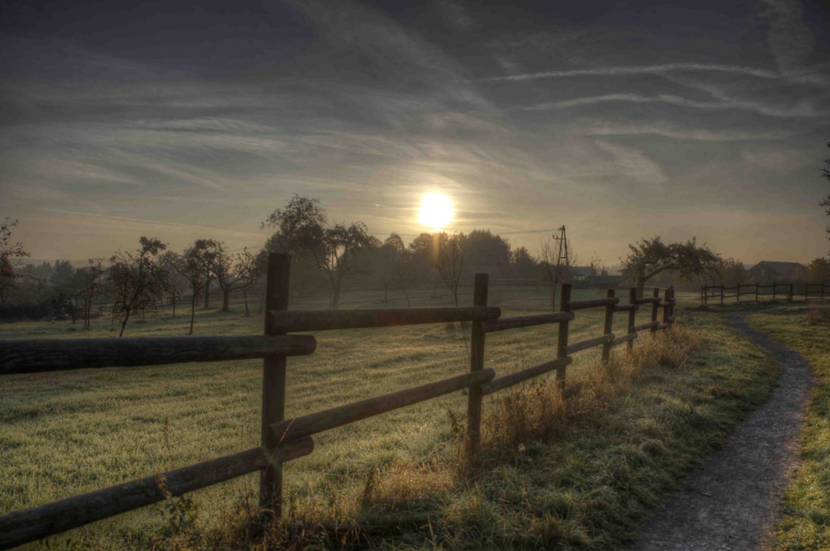 Ein kalter Morgen in Backnang