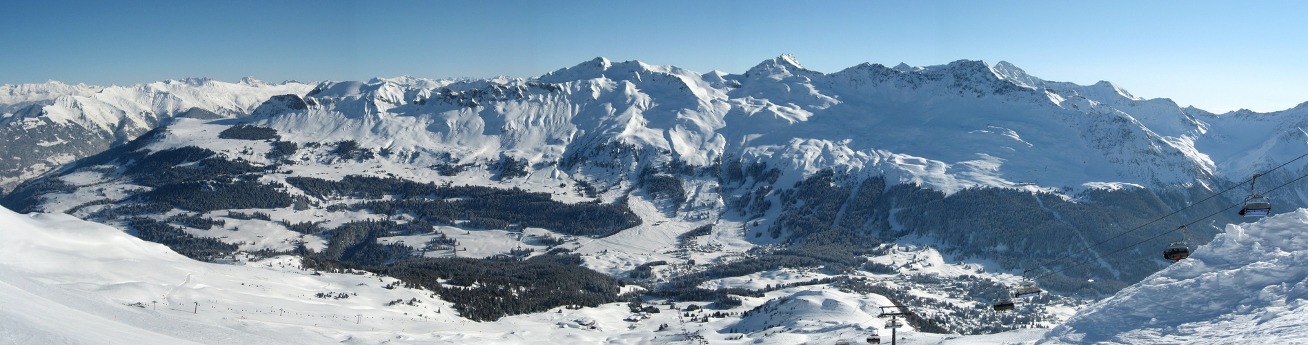 Ein kalter Skitag auf der Lenzerheide