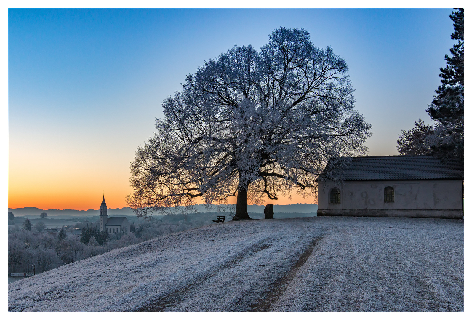 Ein kalter Winter morgen