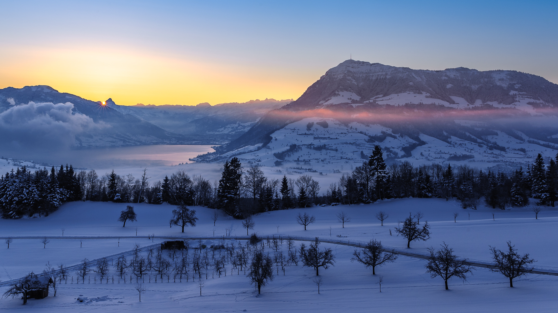 Ein kalter Wintermorgen