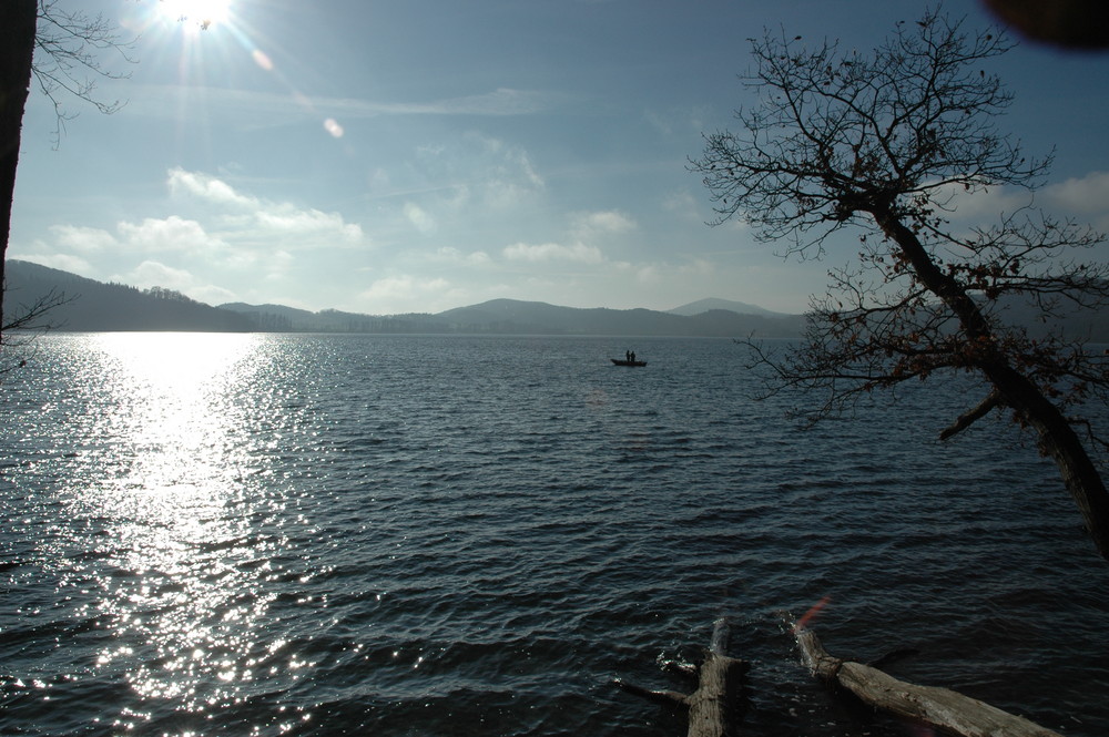 Ein kalter Wintertag am Laacher See