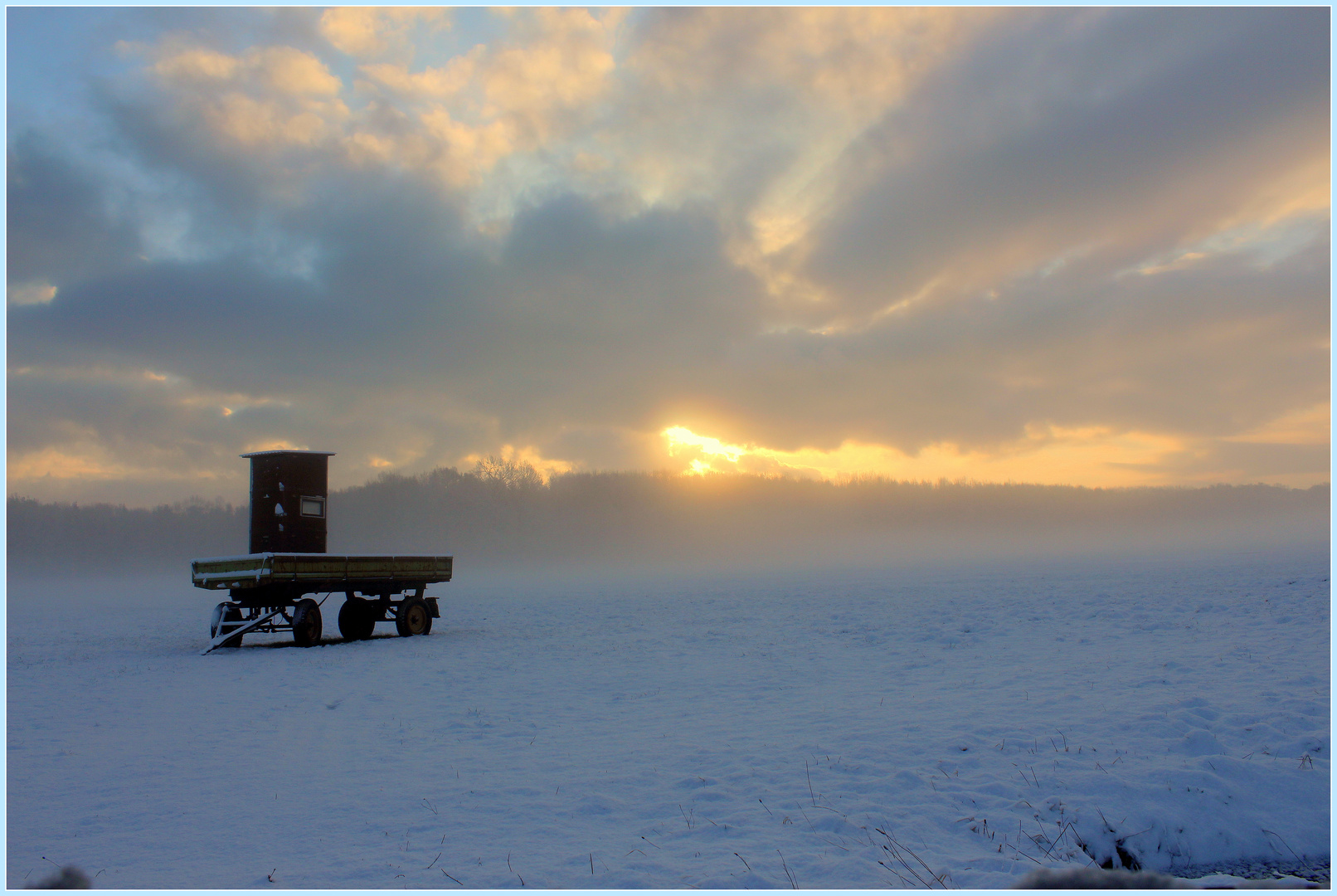 Ein kalter Wintertag beginnt