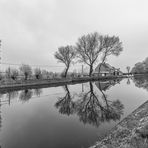 Ein Kanal östlich von Nieuwpoort - Westflandern - Belgien