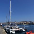 Ein Katamaran im Hafen von Arguineguin - Gran Canaria ...