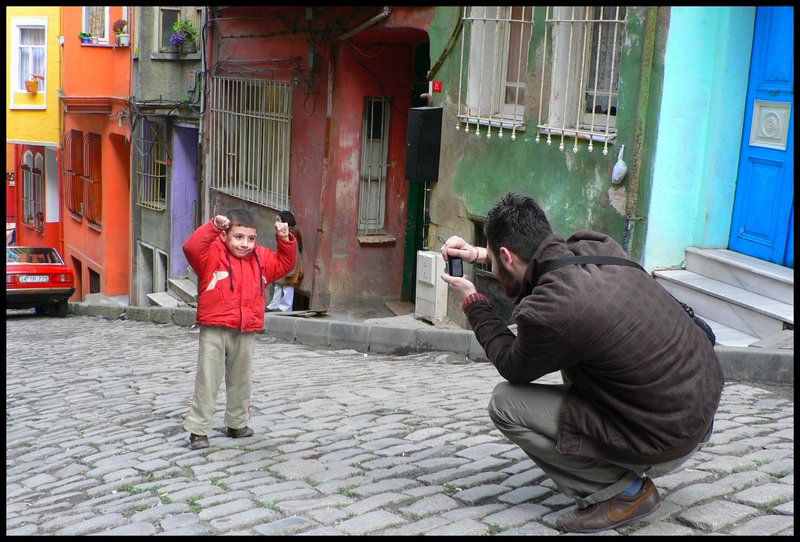 Ein kind in Istanbul