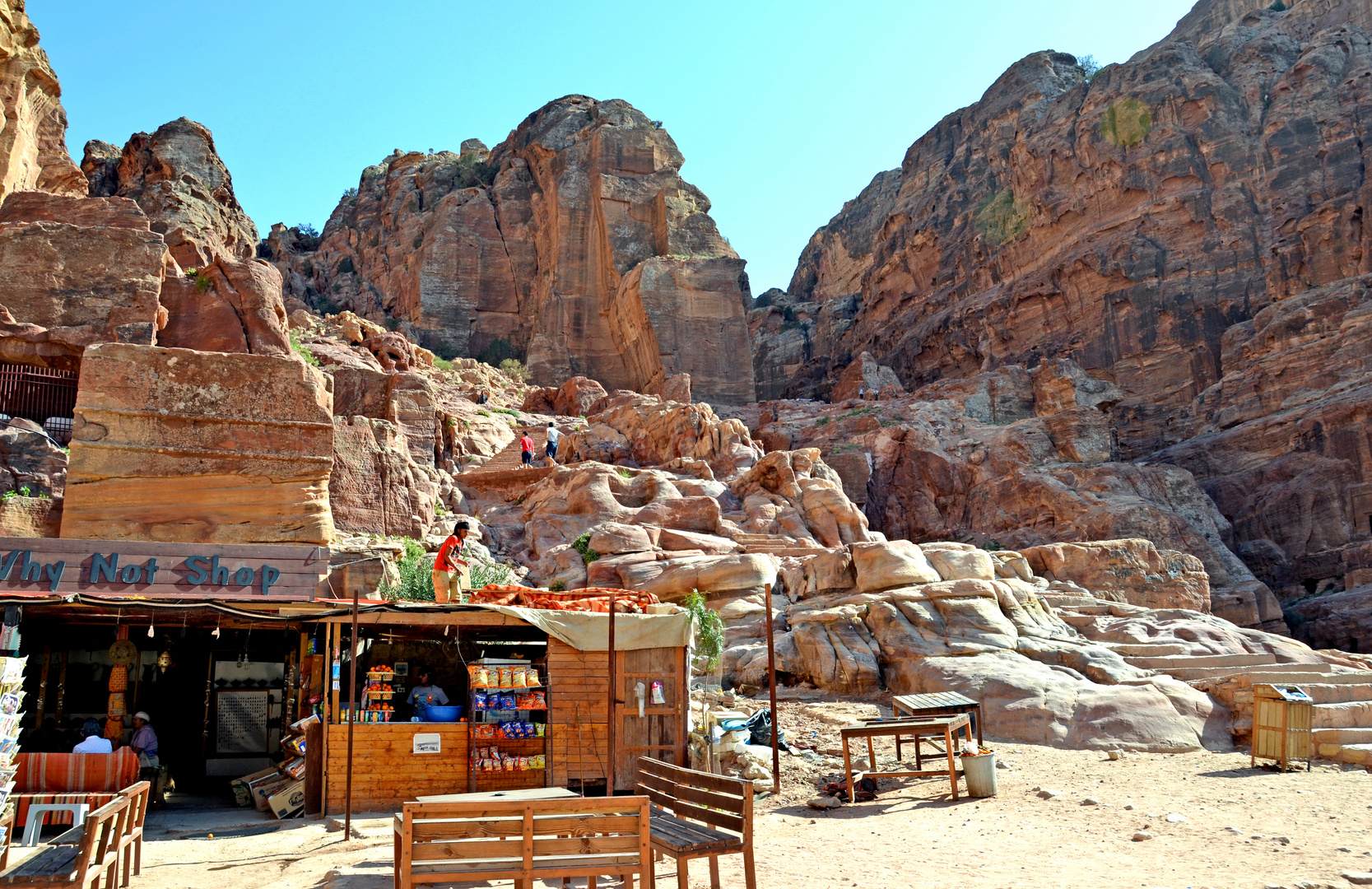 Ein Kiosk im Zentrum von Petra