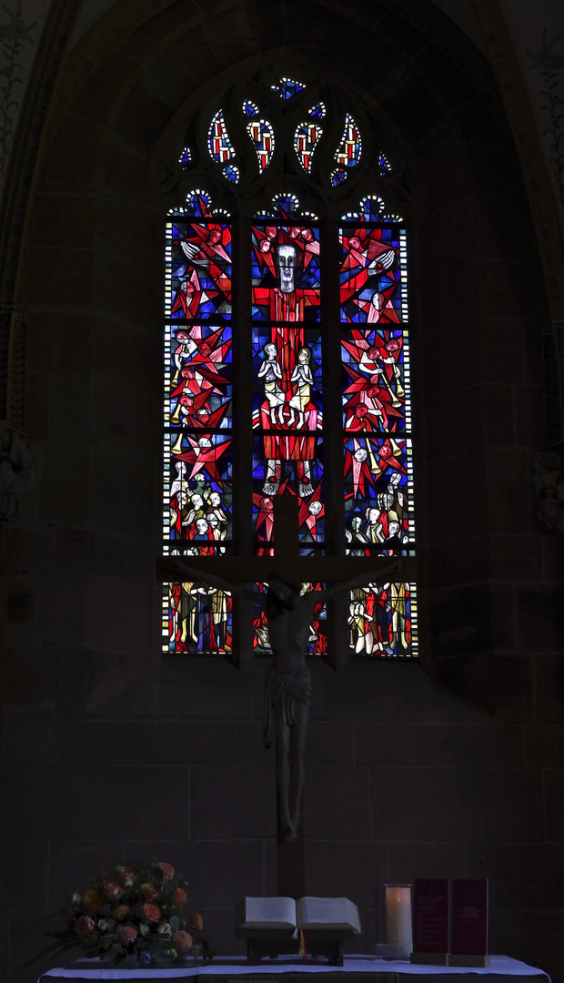 ...ein Kirchenfenster in der Marienkapelle Hirsau